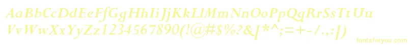 PerpetuastdBolditalic Font – Yellow Fonts