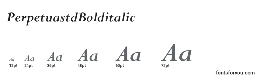 PerpetuastdBolditalic font sizes