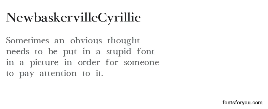 NewbaskervilleCyrillic-fontti