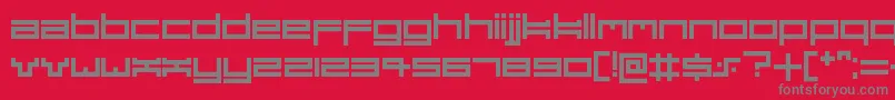 More about Dubsteptrix Font Dubsteptrix Font – Gray Fonts on Red Background