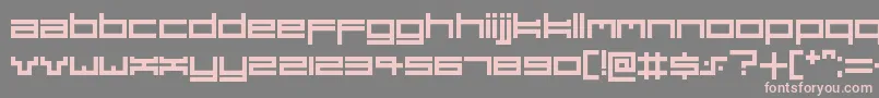 Dubsteptrix Font – Pink Fonts on Gray Background