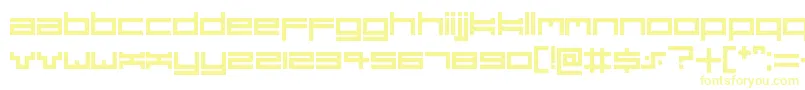 Шрифт Dubsteptrix – жёлтые шрифты