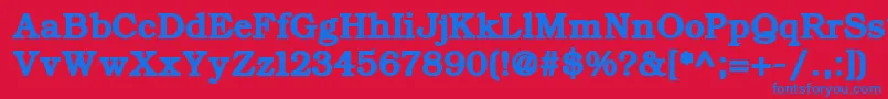 ErBukinistKoi8RBold Font – Blue Fonts on Red Background