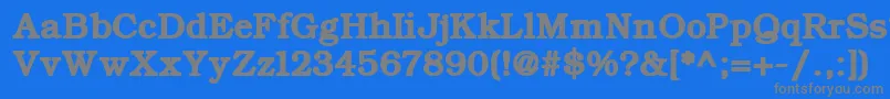 フォントErBukinistKoi8RBold – 青い背景に灰色の文字