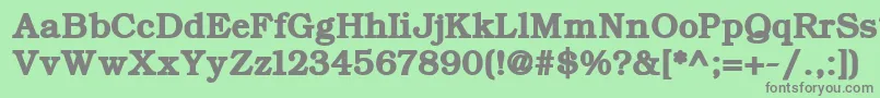 ErBukinistKoi8RBold Font – Gray Fonts on Green Background