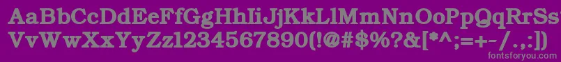 Czcionka ErBukinistKoi8RBold – szare czcionki na fioletowym tle