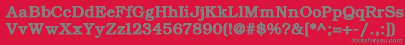 ErBukinistKoi8RBold Font – Gray Fonts on Red Background