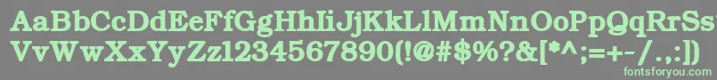 ErBukinistKoi8RBold Font – Green Fonts on Gray Background