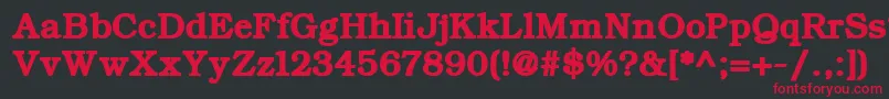 ErBukinistKoi8RBold Font – Red Fonts on Black Background