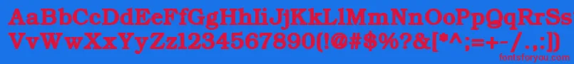 ErBukinistKoi8RBold Font – Red Fonts on Blue Background
