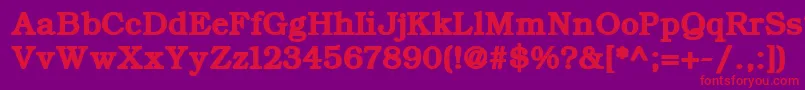 ErBukinistKoi8RBold Font – Red Fonts on Purple Background