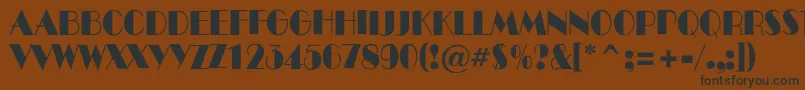 Bentt13 Font – Black Fonts on Brown Background