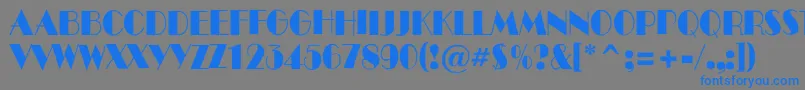 More about Bentt13 Font Bentt13 Font – Blue Fonts on Gray Background