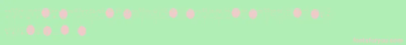 BalloonMan Font – Pink Fonts on Green Background