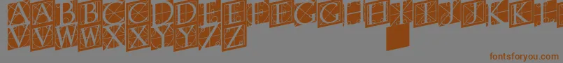 Weitere Informationen zur Rodgauertwo-Schriftart Rodgauertwo-Schriftart – Braune Schriften auf grauem Hintergrund