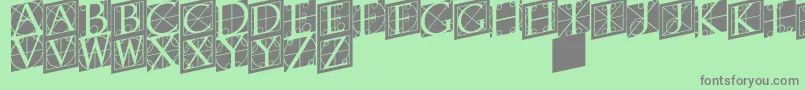 Rodgauertwo Font – Gray Fonts on Green Background