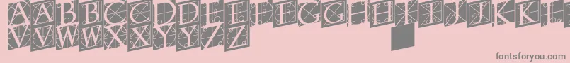 Rodgauertwo Font – Gray Fonts on Pink Background