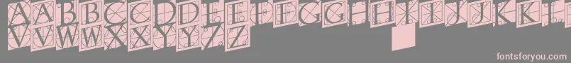 Шрифт Rodgauertwo – розовые шрифты на сером фоне