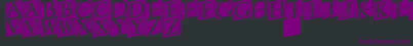 Rodgauertwo Font – Purple Fonts on Black Background