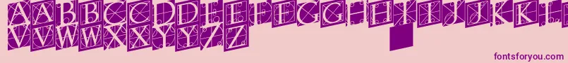 Rodgauertwo Font – Purple Fonts on Pink Background