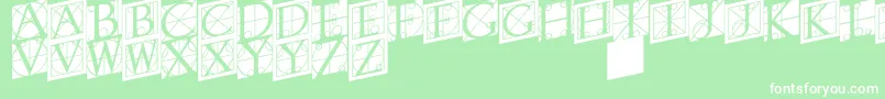 Rodgauertwo Font – White Fonts on Green Background