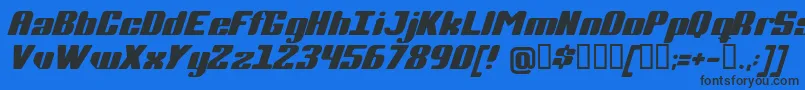 Completi Font – Black Fonts on Blue Background