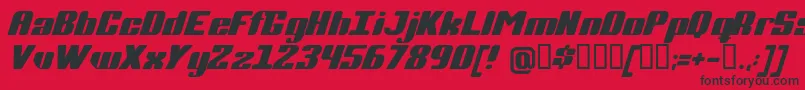 Completi Font – Black Fonts on Red Background