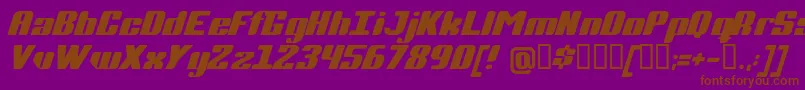 Completi Font – Brown Fonts on Purple Background