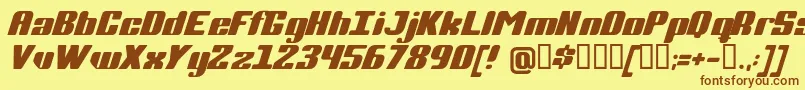 Completi Font – Brown Fonts on Yellow Background