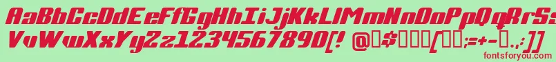 Completi Font – Red Fonts on Green Background