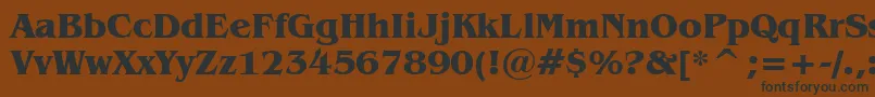 BenguiatBoldBt Font – Black Fonts on Brown Background