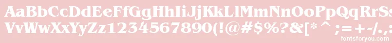 BenguiatBoldBt Font – White Fonts on Pink Background