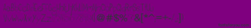 Baileyfont-Schriftart – Schwarze Schriften auf violettem Hintergrund