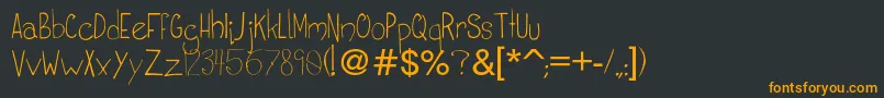 Baileyfont Font – Orange Fonts on Black Background