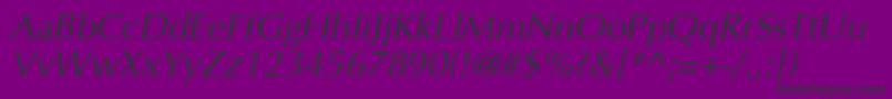 AgopusOblique Font – Black Fonts on Purple Background