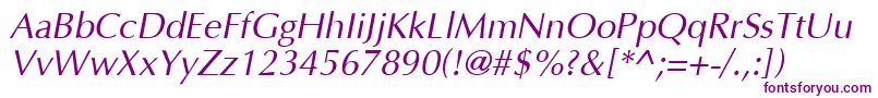 AgopusOblique Font – Purple Fonts on White Background