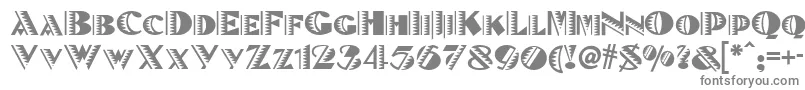 フォントBete – 白い背景に灰色の文字