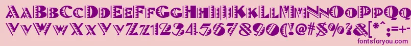 Bete Font – Purple Fonts on Pink Background