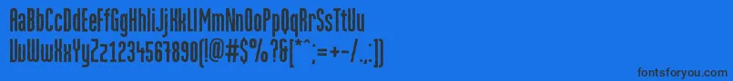 MartenroughGrotesquec Font – Black Fonts on Blue Background