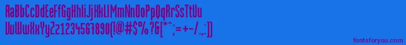 MartenroughGrotesquec Font – Purple Fonts on Blue Background