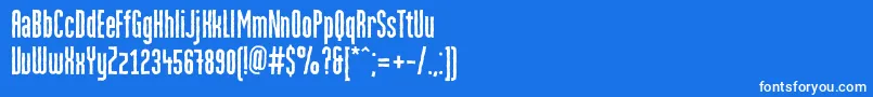 MartenroughGrotesquec Font – White Fonts on Blue Background