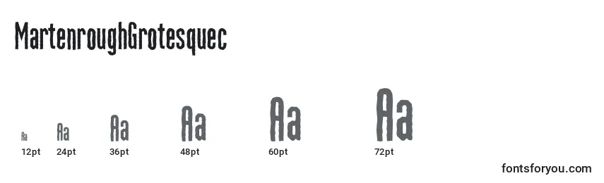 MartenroughGrotesquec Font Sizes