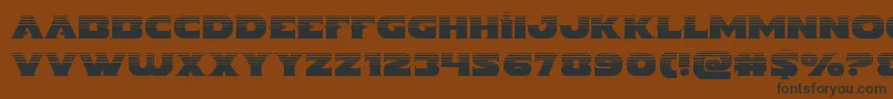 Indigodemonhalf Font – Black Fonts on Brown Background