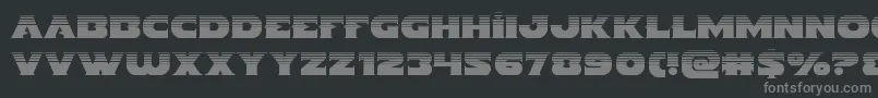 Indigodemonhalf Font – Gray Fonts on Black Background