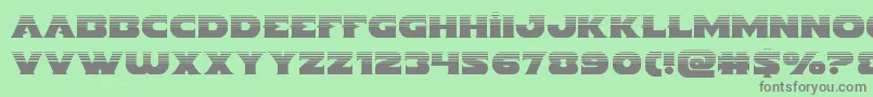 Indigodemonhalf Font – Gray Fonts on Green Background