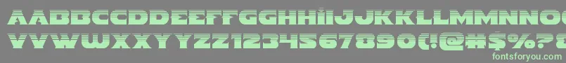 Indigodemonhalf Font – Green Fonts on Gray Background