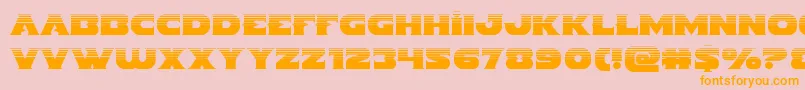 Indigodemonhalf Font – Orange Fonts on Pink Background