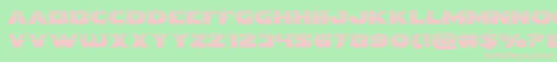 Indigodemonhalf Font – Pink Fonts on Green Background