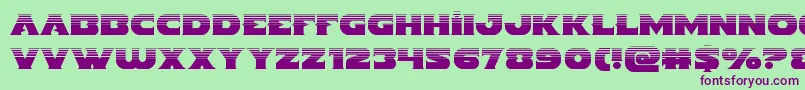 Indigodemonhalf Font – Purple Fonts on Green Background