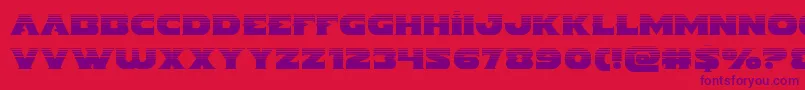 Indigodemonhalf Font – Purple Fonts on Red Background